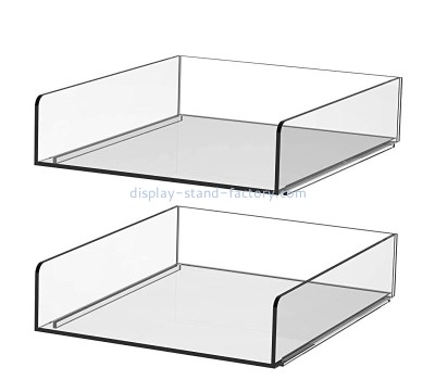 Plexiglass products manufacturer custom acrylic stackable file tray NBD-783