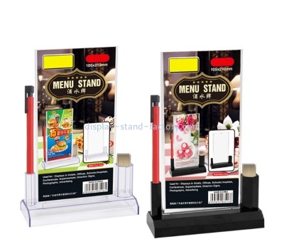 Perspex item supplier custom acrylic sign holder menu holder NBD-790