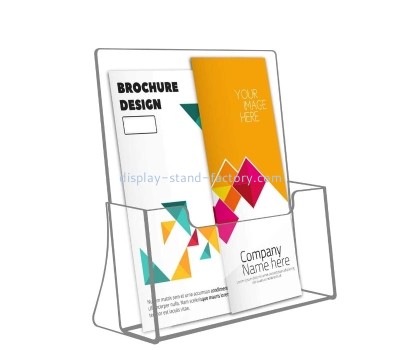 Acrylic display supplier custom plexiglass brochure flyer display stand NBD-792