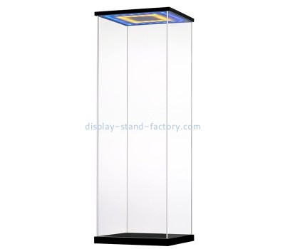 Perspex products supplier custom acrylic LED champagne display case NDD-118