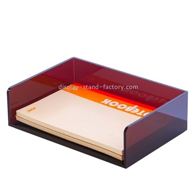 Plexiglass products supplier custom acrylic desk paper organizer tray NBD-800