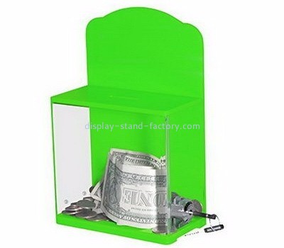 Custom acrylic donation collection boxes money collection box acrylic donation box NAB-008