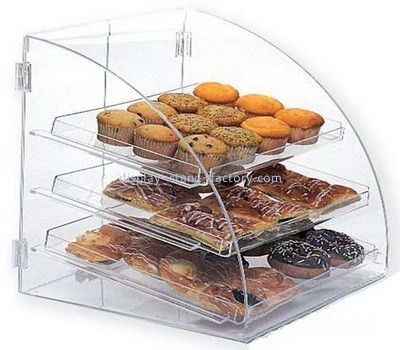 Custom acrylic bread box acrylic bread display box acrylic food display case NFD-001