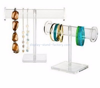 Custom acrylic retail jewelry display bracelet and necklace stand jewellry display NJD-005