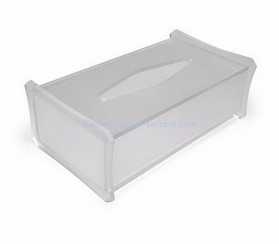 Customized acrylic tissue box design rectangular tissue box holder acrylic clear box NAB-023