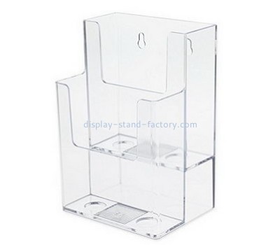 Customized acrylic display stands magazine wall display plastic holders for flyers NBD-021