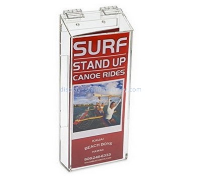 Customized acrylic display wall mounted literature holder outdoor leaflet holders wall mounted NBD-022