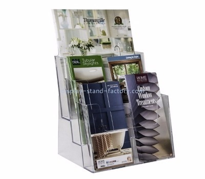 Custom acrylic magazine real estate flyer holder display stand NBD-051