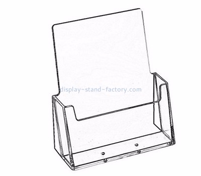 Custom table top clear acrylic perspex brochure magazine holder stands NBD-062