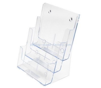 Custom acrylic 3 tier literature pamphlet stand holders wall mount for flyer NBD-067