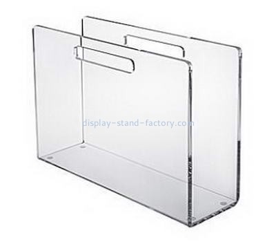 Custom table top plastic acrylic brochure literature flyer stands holder NBD-072