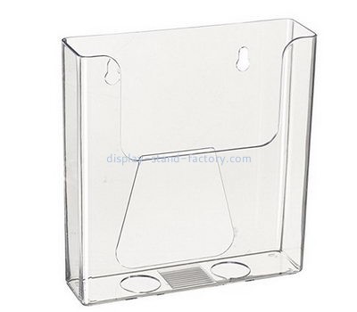 Custom clear acrylic wall rack brochure stands holder for trade shows NBD-092