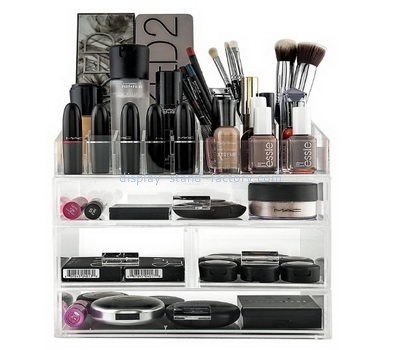 Customized acrylic cosmetic makeup drawers case organizer NMD-012