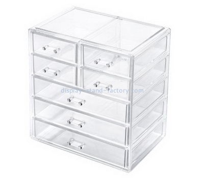 Custom clear acrylic make up drawer storage box organizer NMD-013