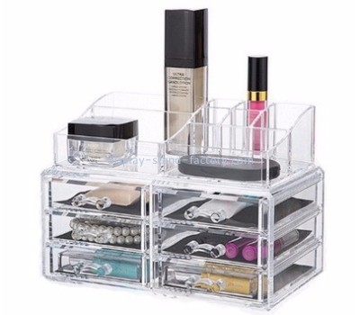 Custom acrylic makeup box cosmetic storage 6 drawers organizer NMD-022