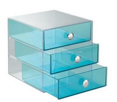 Acrylic display manufacturers custom clear acrylic makeup organizer box NMD-032