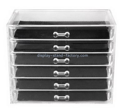 Acrylic display supplier custom acrylic large cosmetic organizer case NMD-058