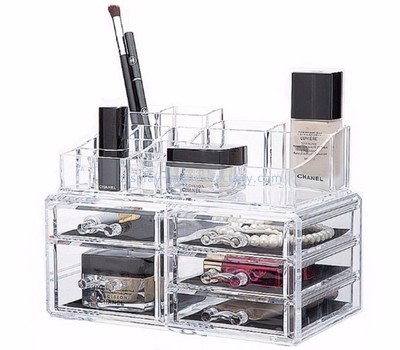 Acrylic display supplier custom acrylic makeup organizer drawers NMD-071