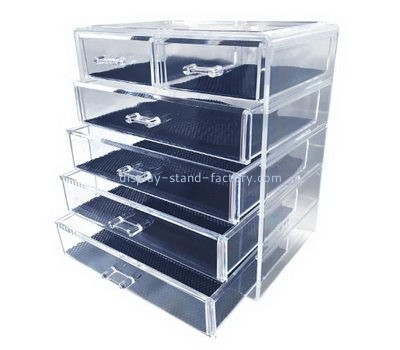Acrylic manufacturers custom clear acrylic cosmetic makeup drawers organizer NMD-085