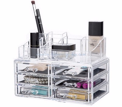 Display stand manufacturers custom acrylic drawers makeup organization NMD-093