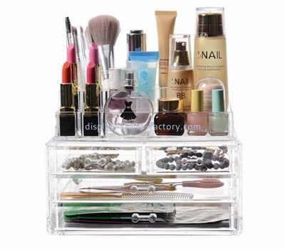 Acrylic box manufacturer custom acrylic bathroom makeup organizer containers NMD-098