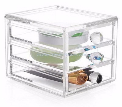 Acrylic factory custom clear plastic makeup storage drawers NMD-099