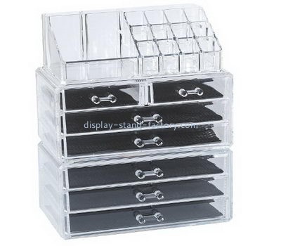 Acrylic display supplier custom makeup caddy organizer storage container NMD-102