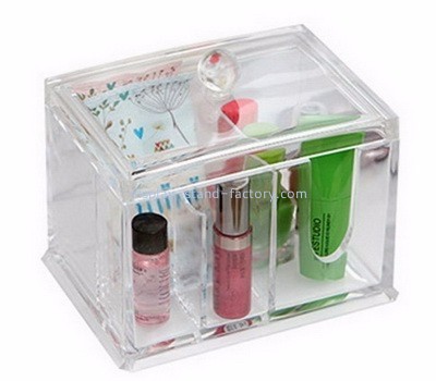 Retail display manufacturers custom cheap acrylic drawers makeup storage case NMD-107