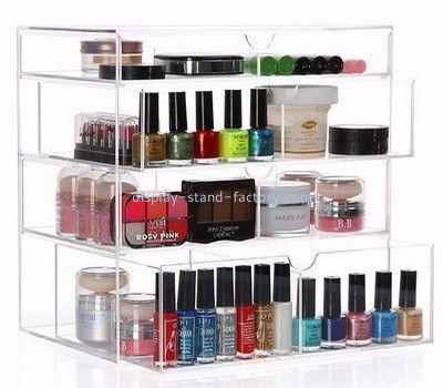 Acrylic manufacturers customize cheap acrylic makeup organizer drawers box NMD-112