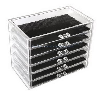 Acrylic display manufacturers customize clear acrylic cases makeup box NMD-114