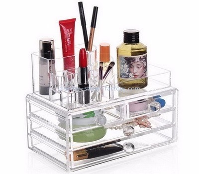 Acrylic factory customize best makeup beauty organizer countertop NMD-127