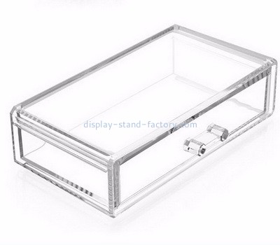 Acrylic manufacturers customize cosmetic case clear makeup storage containers NMD-139