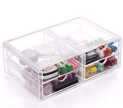 Acrylic display manufacturers customize clear acrylic drawers make up containers NMD-147