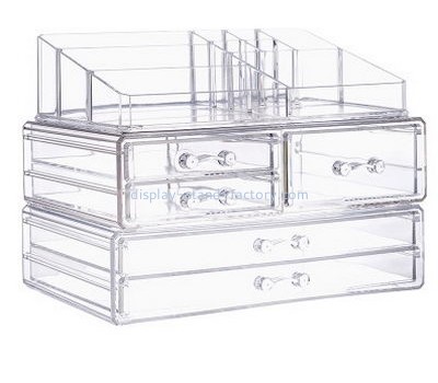 Acrylic display supplier customize acrylic 5 drawer organizer for makeup NMD-173