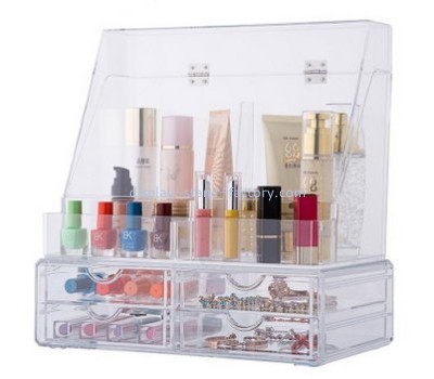 Acrylic display stand manufacturers customize acrylic makeup drawer organizer NMD-175
