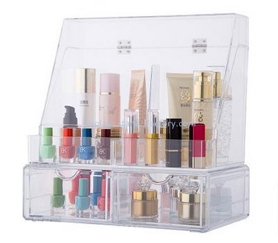 Display case manufacturers customize clear acrylic makeup case drawer organizer NMD-185