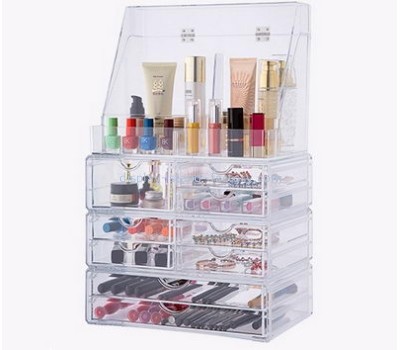 China acrylic manufacturer customize big acrylic makeup holder box organizer NMD-183