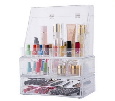 Display case manufacturers customize lucite acrylic makeup organizer drawers box NMD-187