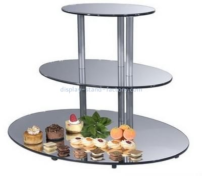 Acrylic display factory customize 3 tier acrylic cake display stand NFD-005