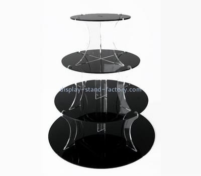 Acrylic manufacturers customize acrylic cake display stands NFD-006