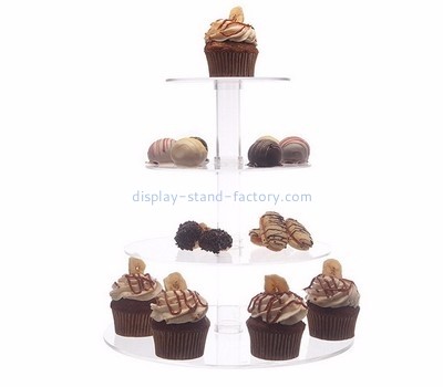 Acrylic manufacturers customize cupcake and cake stand perspex cake display NFD-017