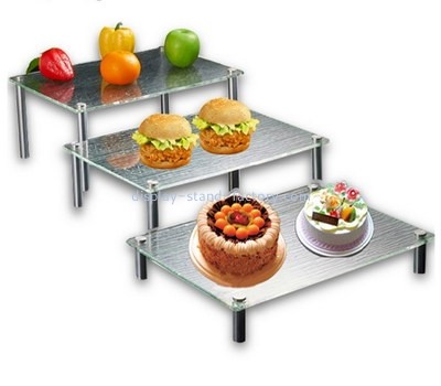 Acrylic products manufacturer customize cake counter display cake cupcake stand NFD-022