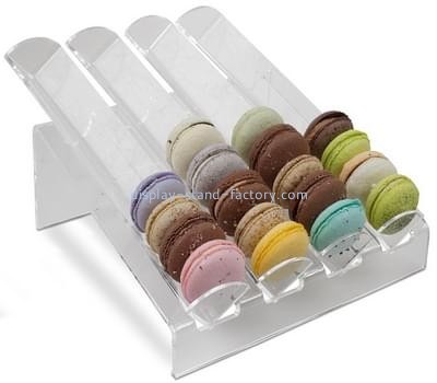 Acrylic items manufacturers customize macaron tray display holder plexiglass display stands NFD-024