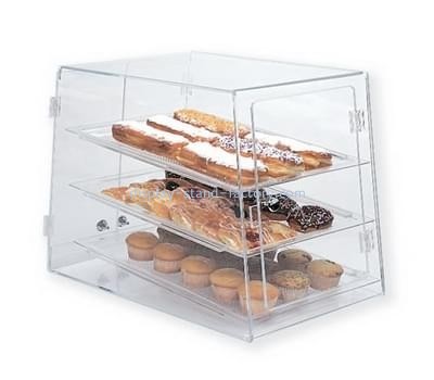 Acrylic display supplier customize plastic bread box acrylic bakery display case NFD-030