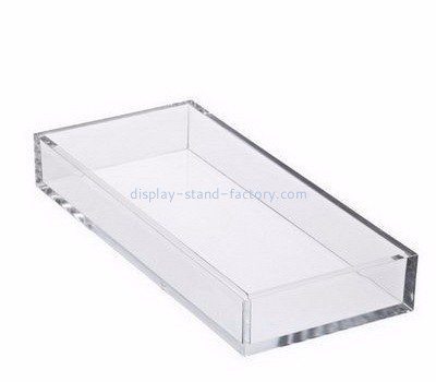 Acrylic manufacturers customized rectangular clear acrylic serving tray NFD-040