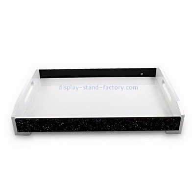 Acrylic display manufacturers customized white acrylic serving tray NFD-042