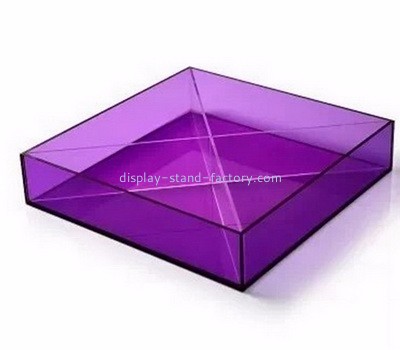 Display stand manufacturers customized square acrylic serving tray NFD-044