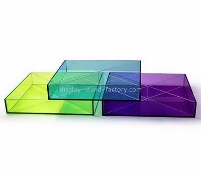 Perspex manufacturers customized acrylic storage serving tray NFD-046