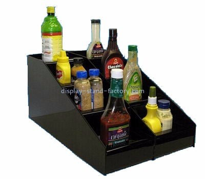 Acrylic display supplier customized condiment organizer tiered display stand NFD-052