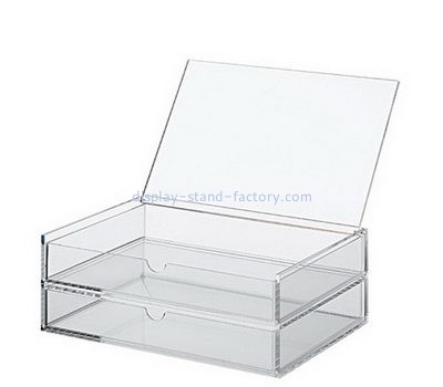 Acrylic products manufacturer customized transparent acrylic box with lid NAB-093